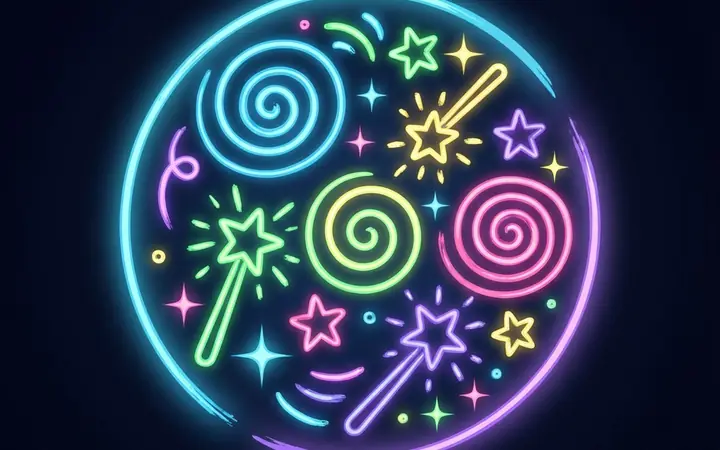 魔法画画